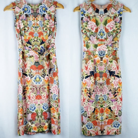 alexander mcqueen floral dress